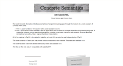 Desktop Screenshot of concrete-semantics.org