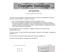 Tablet Screenshot of concrete-semantics.org